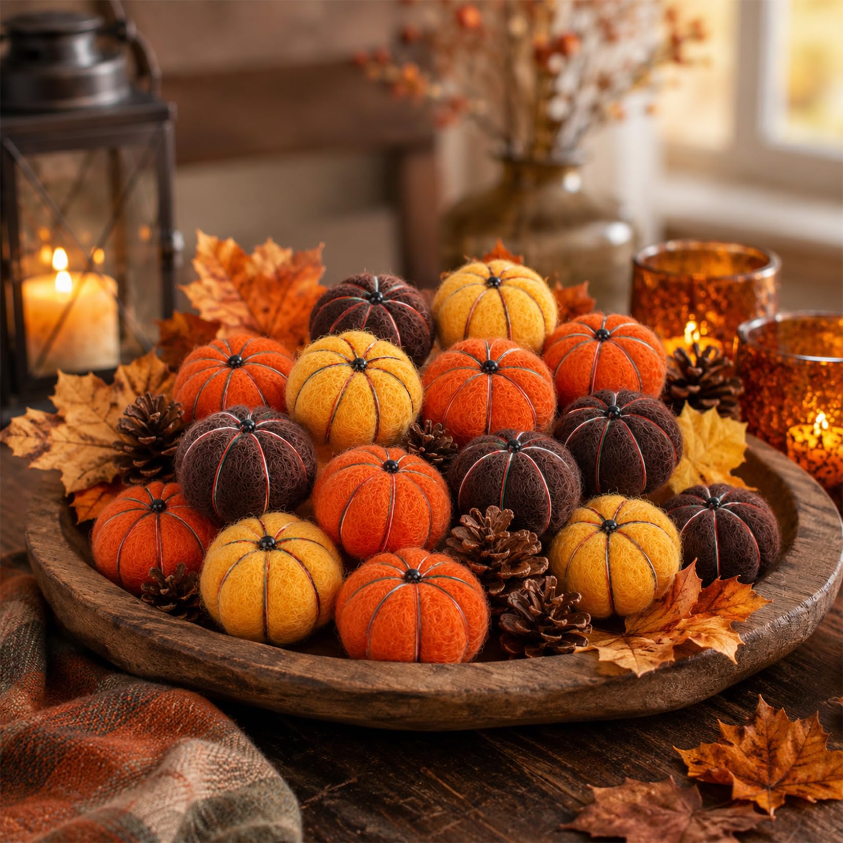 Photo 1 of RAINFLOW Felt Pumpkins - 20 PCS