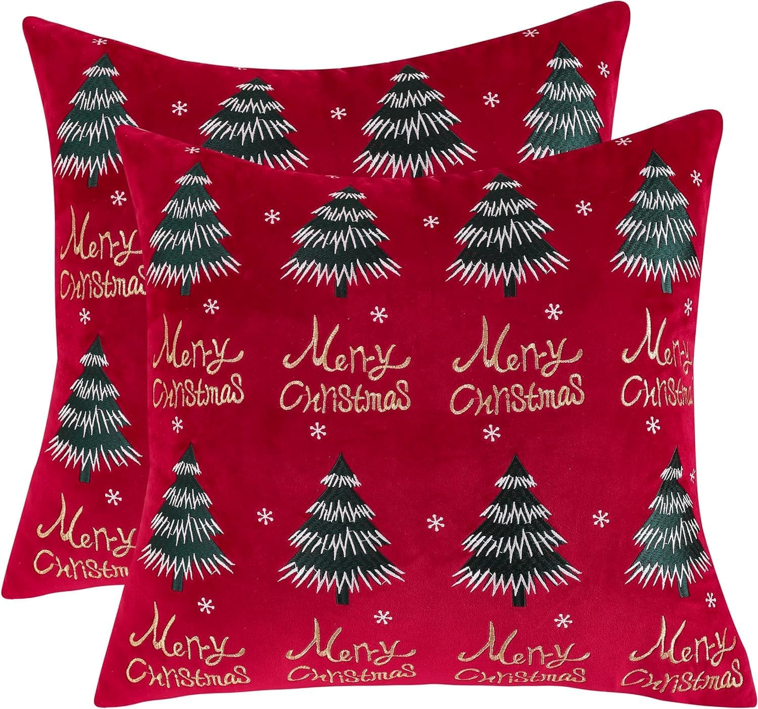 Tosleo Christmas Throw Pillow Cover 12 x 20 inch Set of 2
