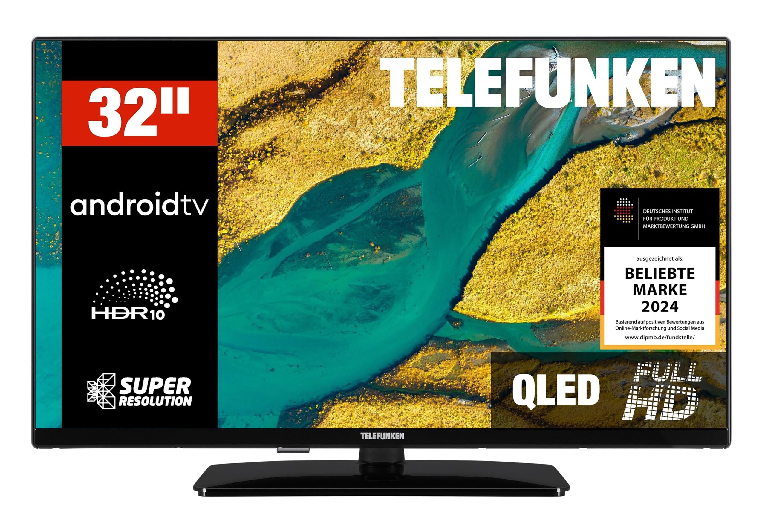 TELEFUNKEN QLED Fernseher 32 Zoll Smart TV Android TV Full HD, HDR Fernseher mit integriertem Triple-Tuner, QLED TV D32Q751X2CW (2026)