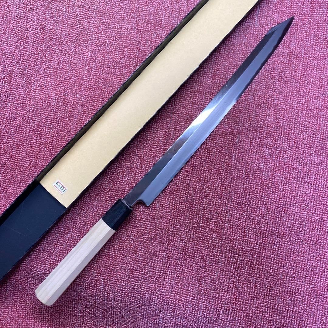 青二鋼　勘所切付型タコ引き包丁　330㎜ 尺1寸 青二鋼 勘所切付型タコ引き包丁 330㎜ 尺1寸 青