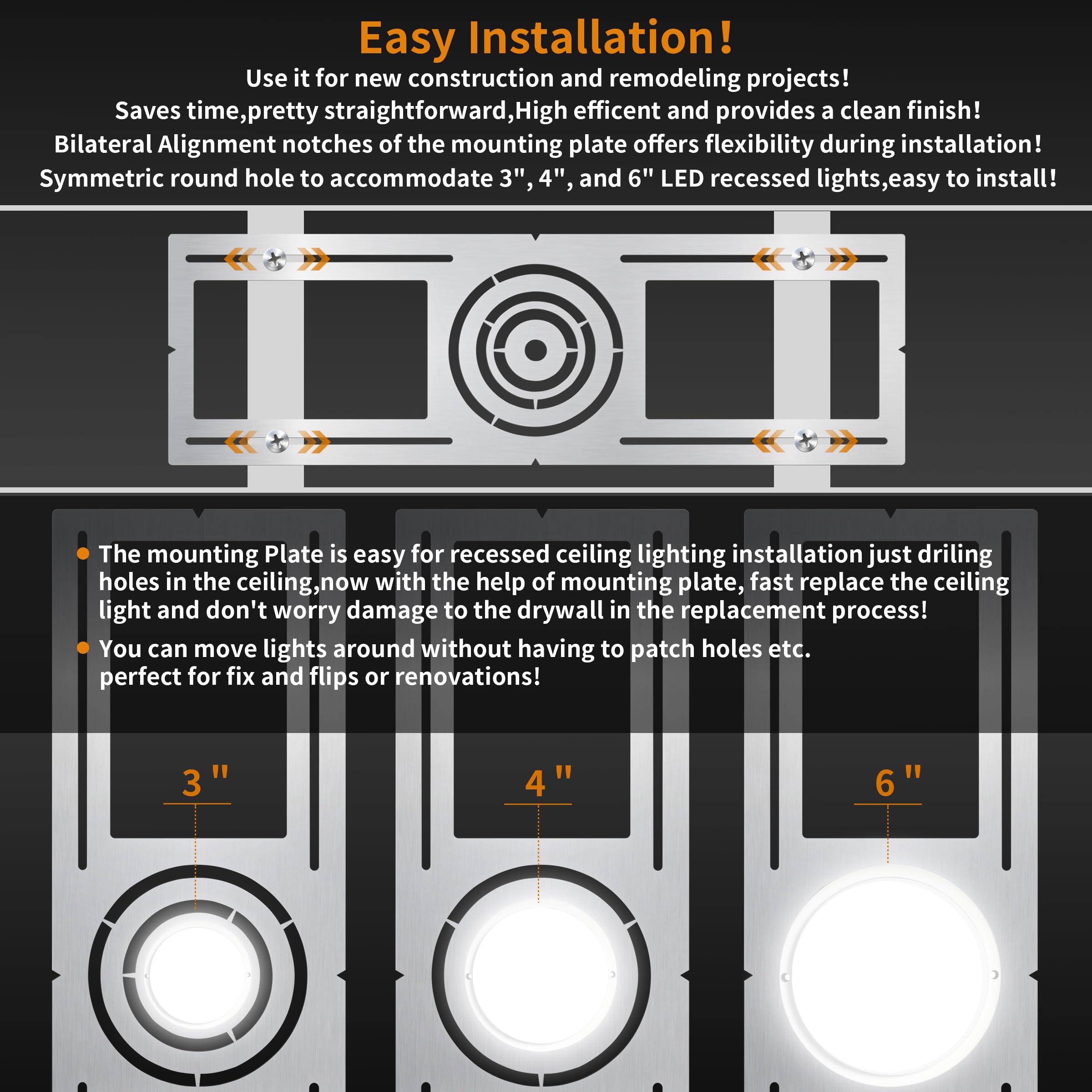 LED Recessed Lighting Housings - 3/4/6 Inch -5 LED Recessed Lighting Housings - 3/4/6 Inch -5