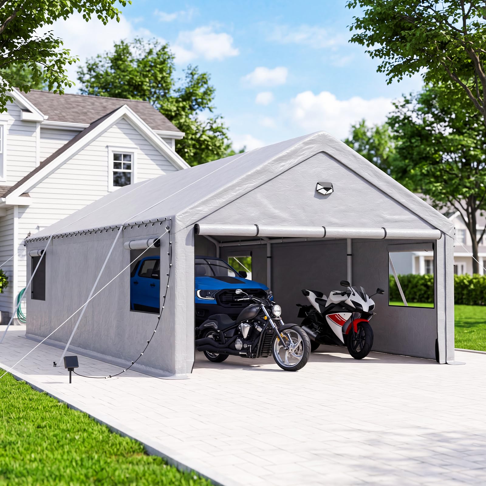 Heavy Duty Carport Canopy 13x25FT