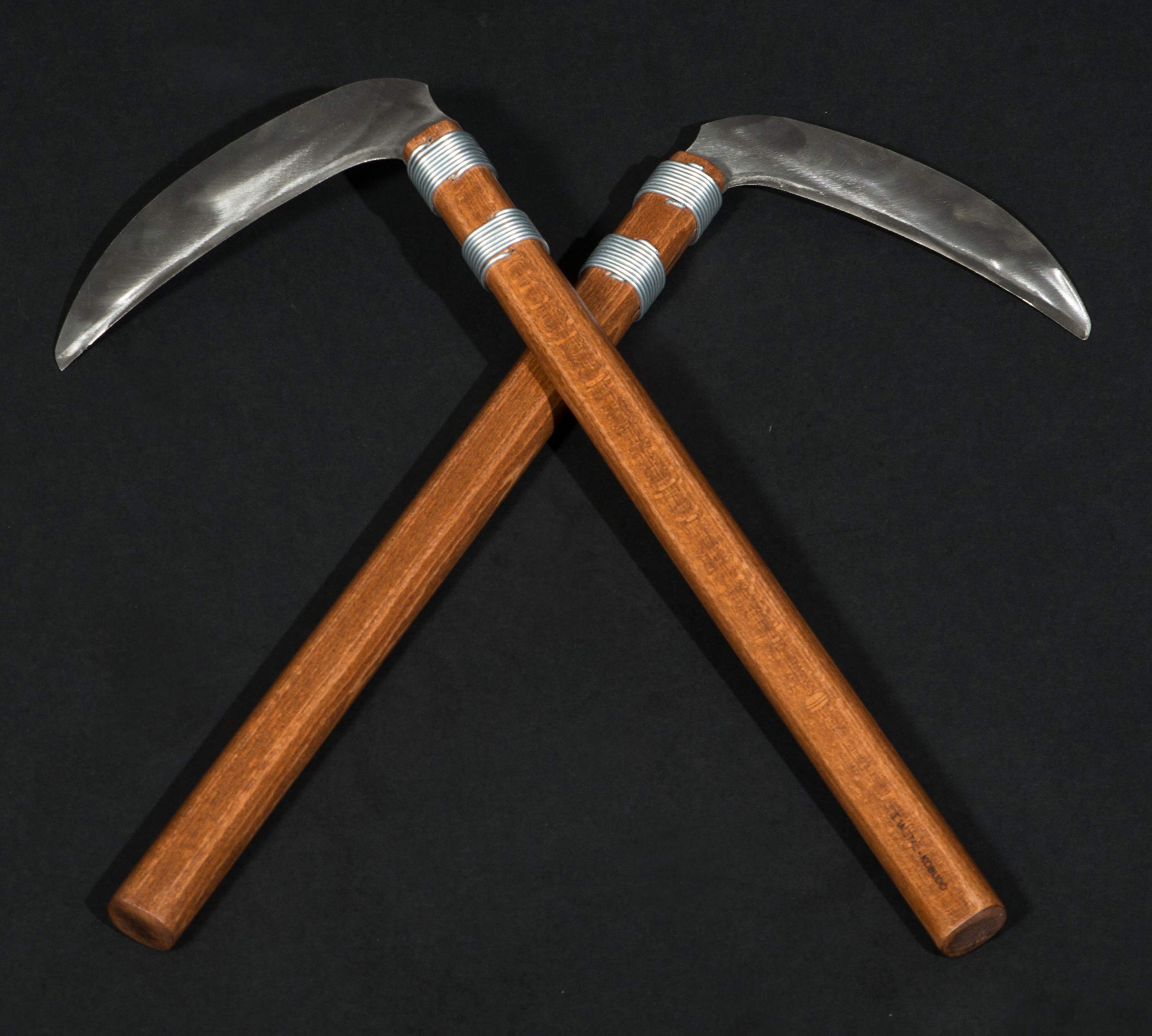 Kamikaze Kama Professional KOBUDO chêne aux Lames en Acier Inoxydable, la Paire