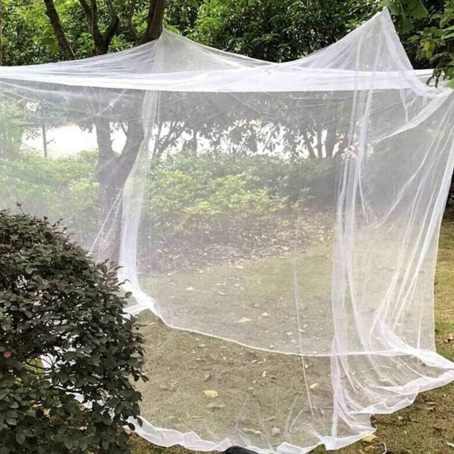 Camp Mosquito Net, 79 x 71 inch Ultra Large Mosquito Net Camping Tent for Camping, Finest Holes Mesh 20, Square Netting Curtain for Bunk Bed, Camping, Bedding, Patio, Easy Installation, Storage Bag