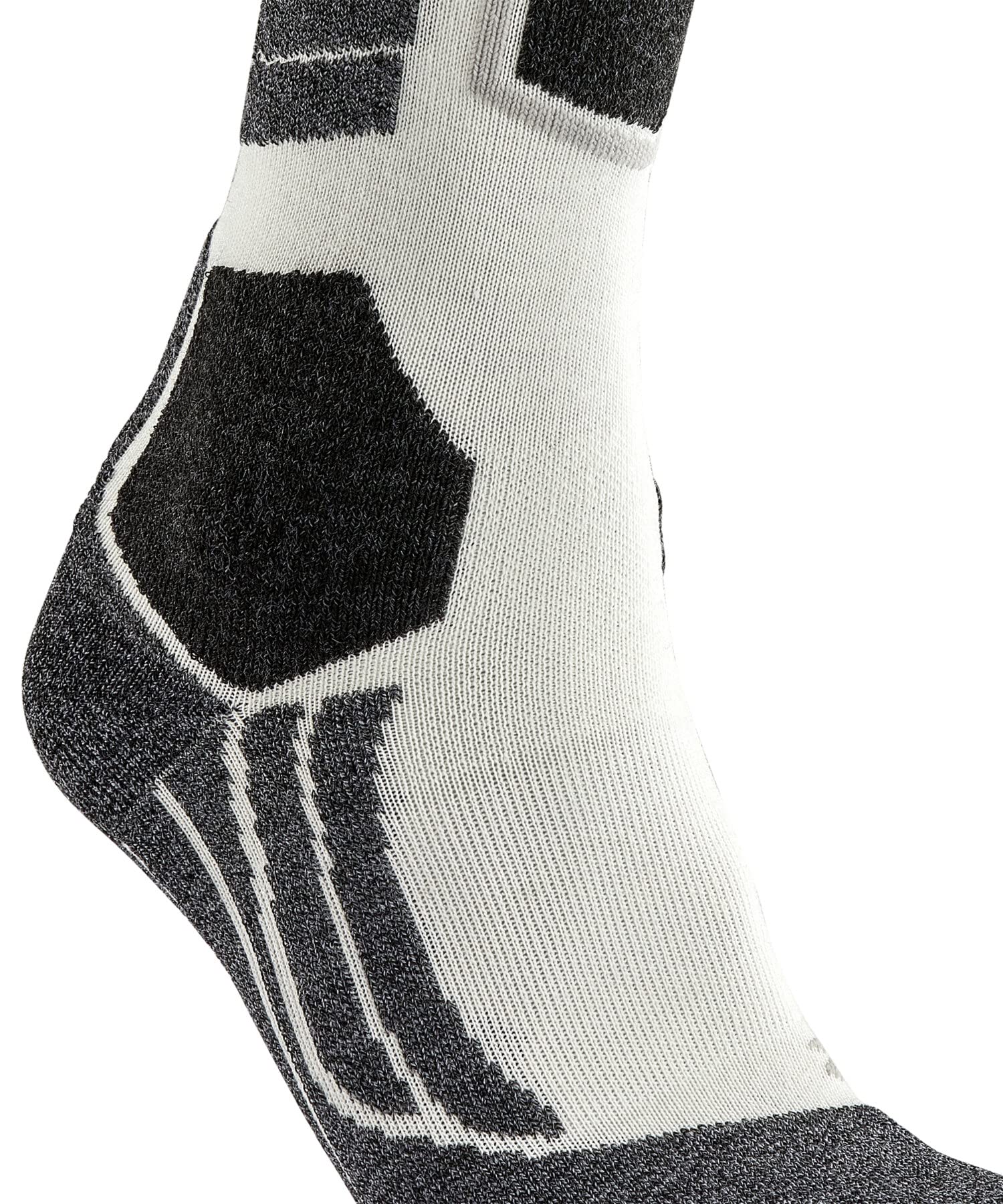 FALKE Kobiety Skarpety narciarskie SK2 Intermediate W Kh Wełna ciepłe grube 1 Para, Biały Off-White 2040, 37-38