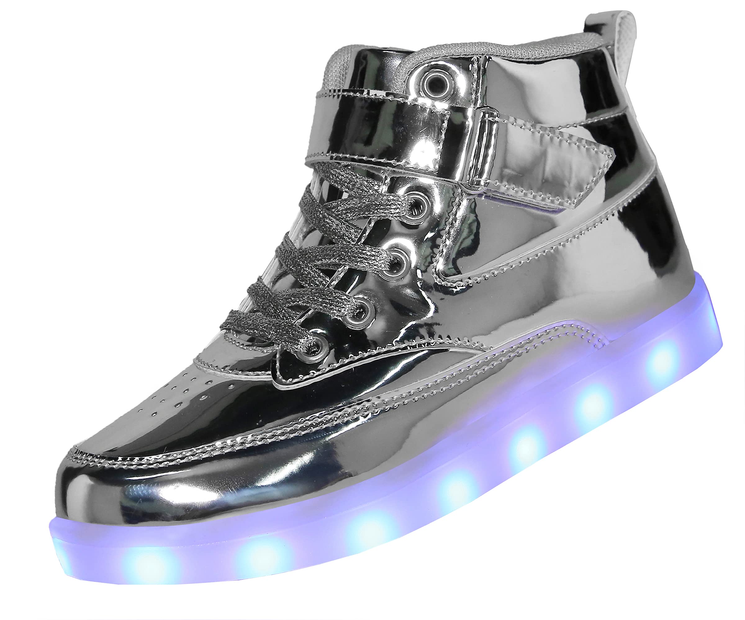 Voovix Kids LED Light up Shoes USB Charging Flashing High-top Sneakers for Boys and Girls Child Unisex
