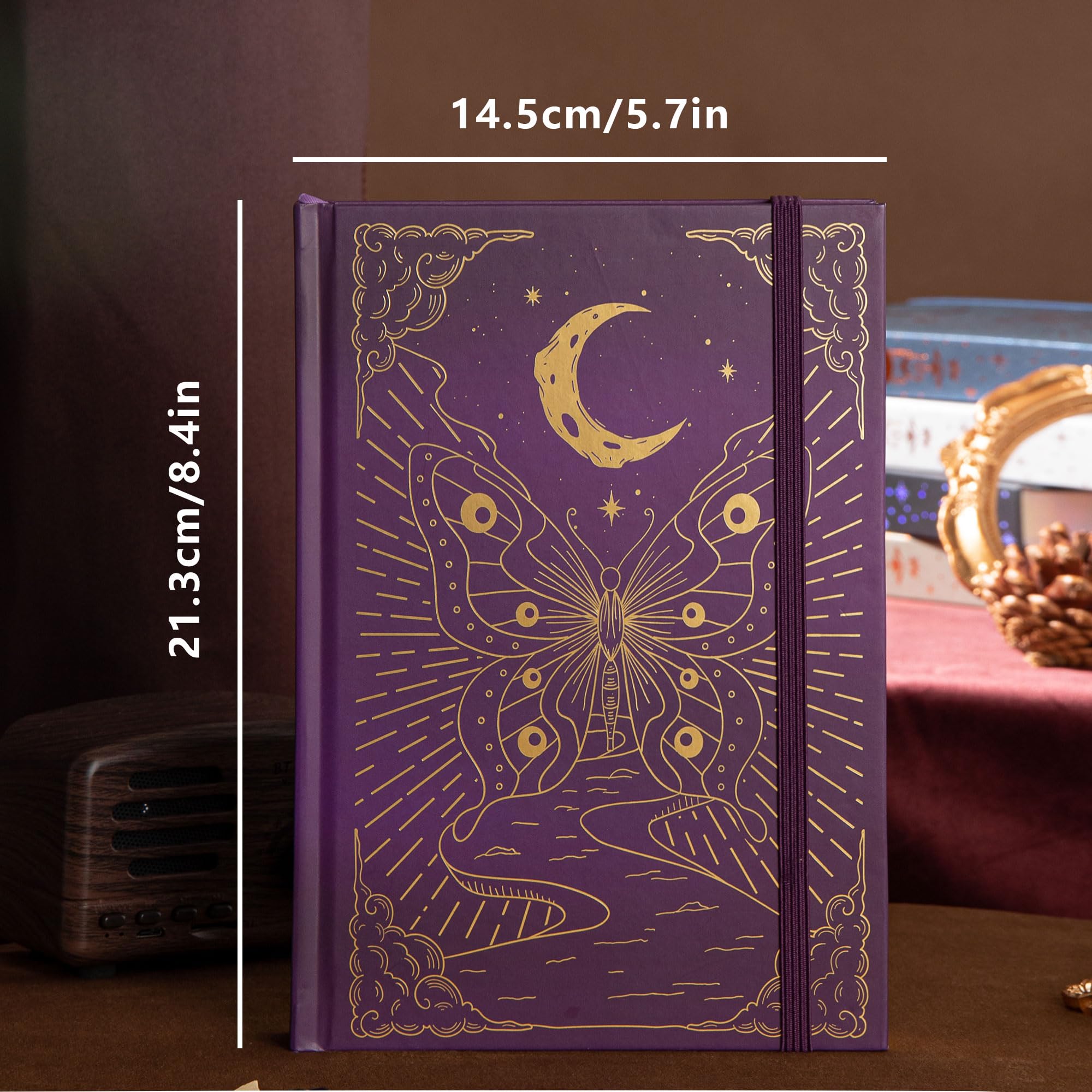 CAGIE Diario Vintage Para Mujer, Cuaderno De Tapa Dura De