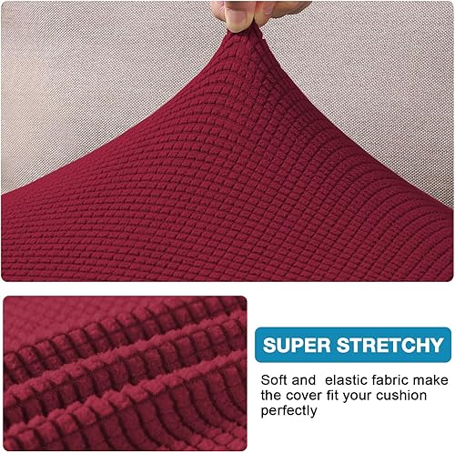 Vista 182 de Funda de cojín de alta elasticidad, para sofá, funda de cojín protectora para sofá, para asiento de sofá, cubierta para sofá suave, flexible