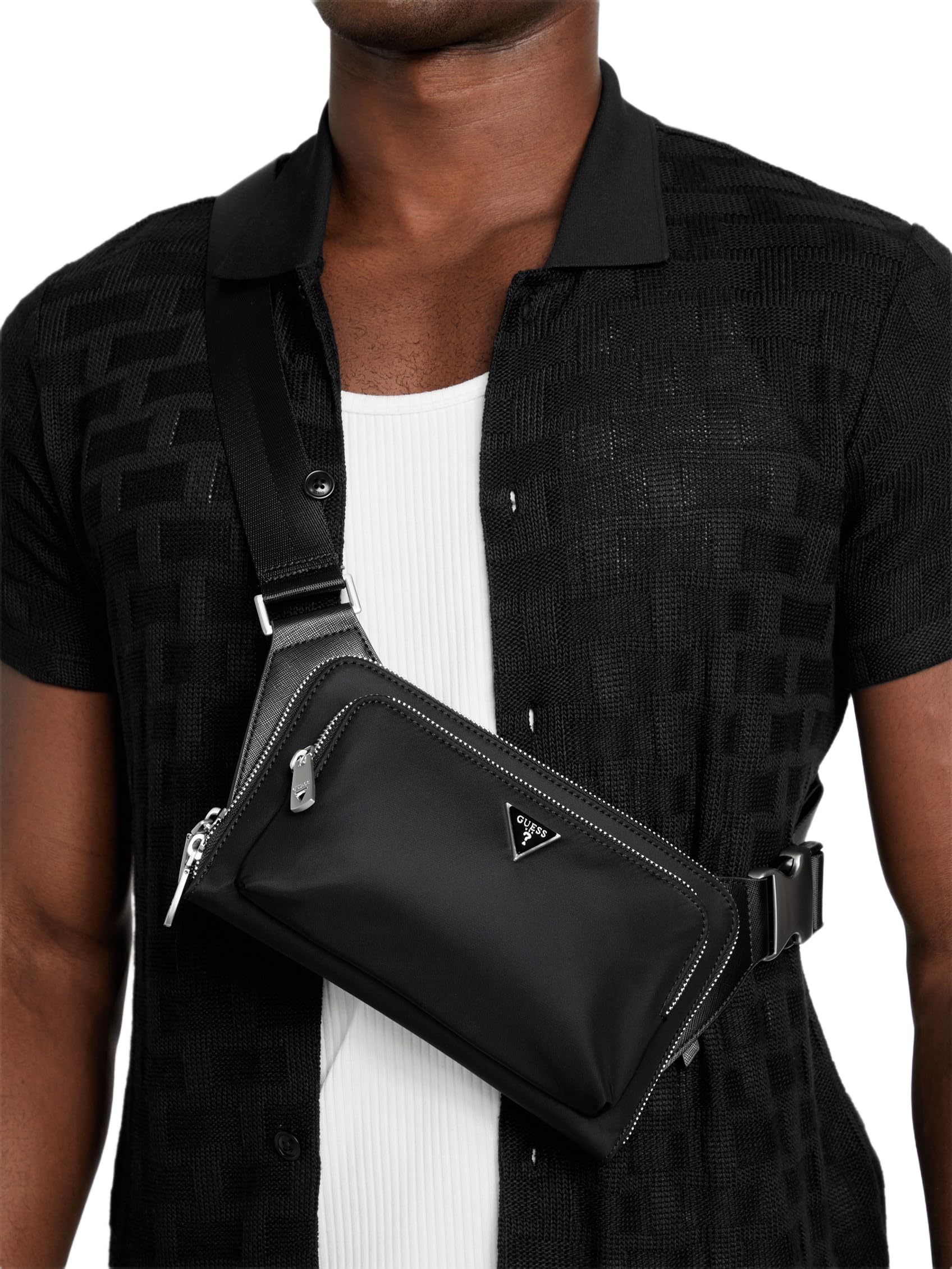Guess, Man's, MILANO BUMBAG S, BLA, T/U