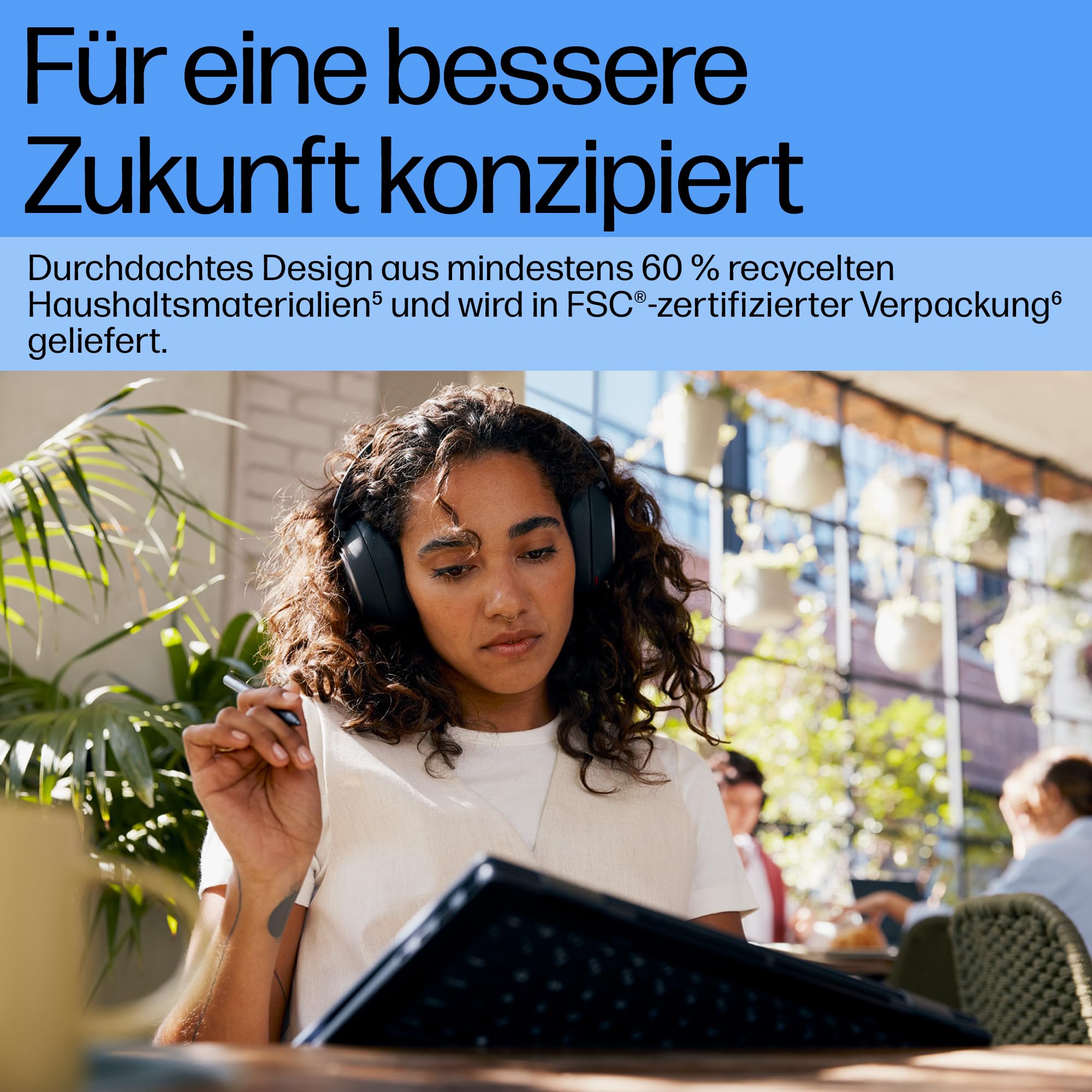 HP 700 Wiederaufladbarer Multi Pen – USB-C, 4096 Druckstufen, 25 Tage Akkulaufzeit, Kompatibel mit MPP 2.0/USI 1.0/AES 2.0, 60% Recyceltes Material, Schwarz