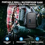 Lekufee Travel Waterproof Hard Case for DJI Osmo Mobile 8, Osmo Mobile 7P / 7 Gimbal Stabilizer and Accessories(Case & Bag Only)