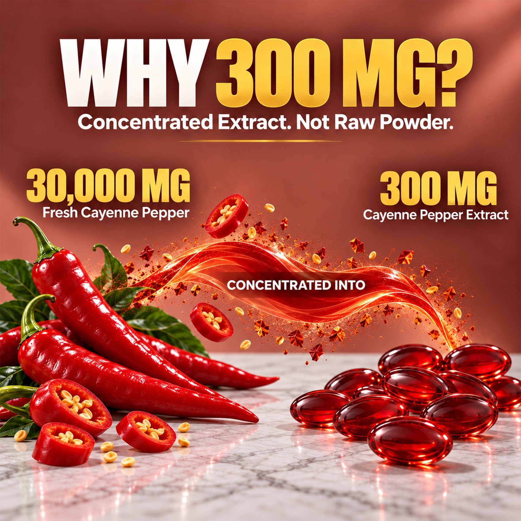 Cayenne Pepper Capsules, 270 Aurivita Capsaicin Softgels Supplement — Amazon image 3