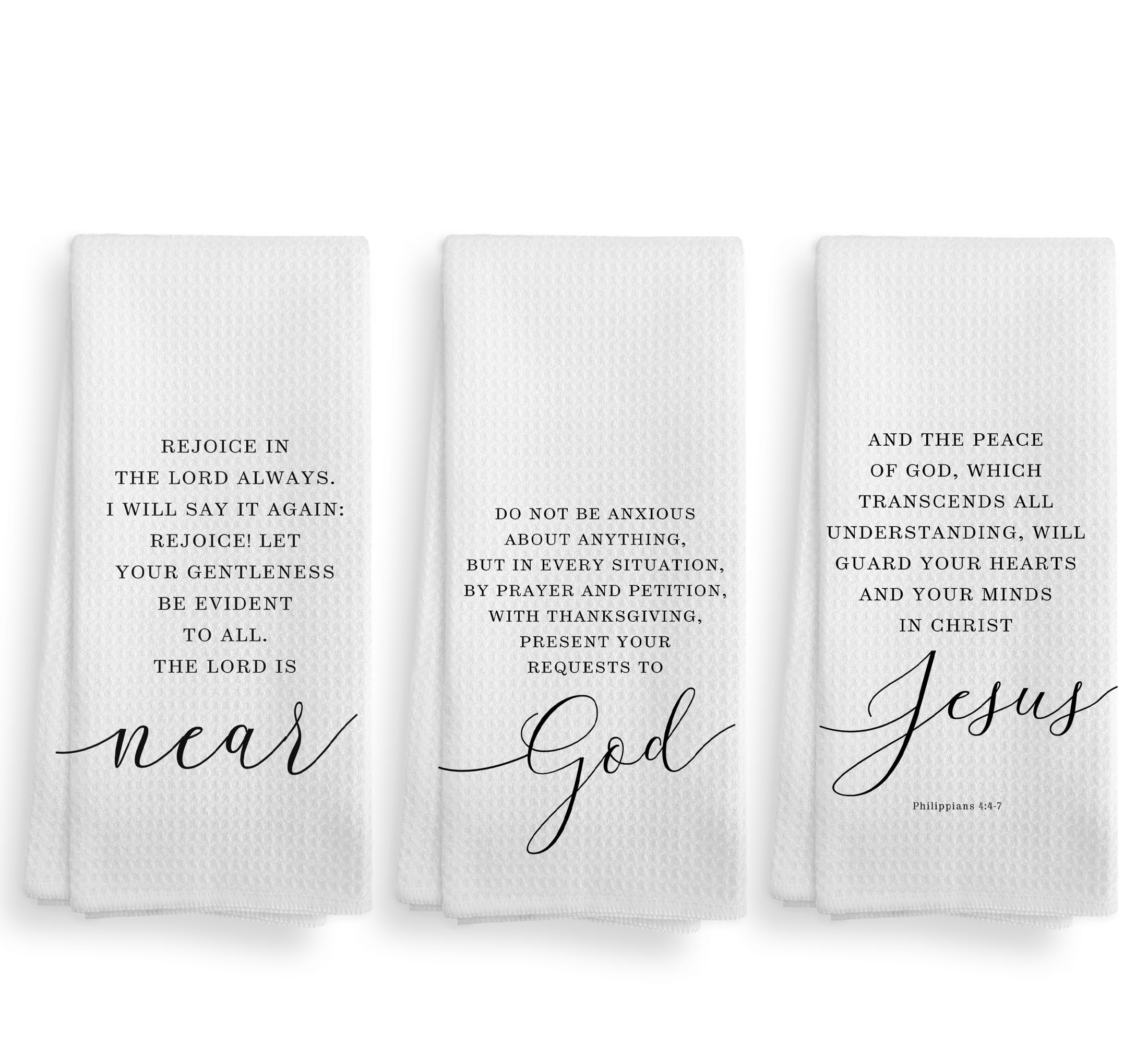 Amazon.com: NOQL Christian Bible Scripture in The Lord Always Kitchen ...