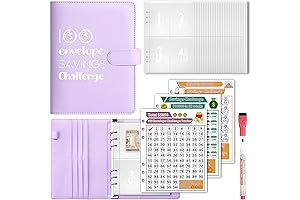 100 Envelopes Money Saving Challenge Book with Envelopes