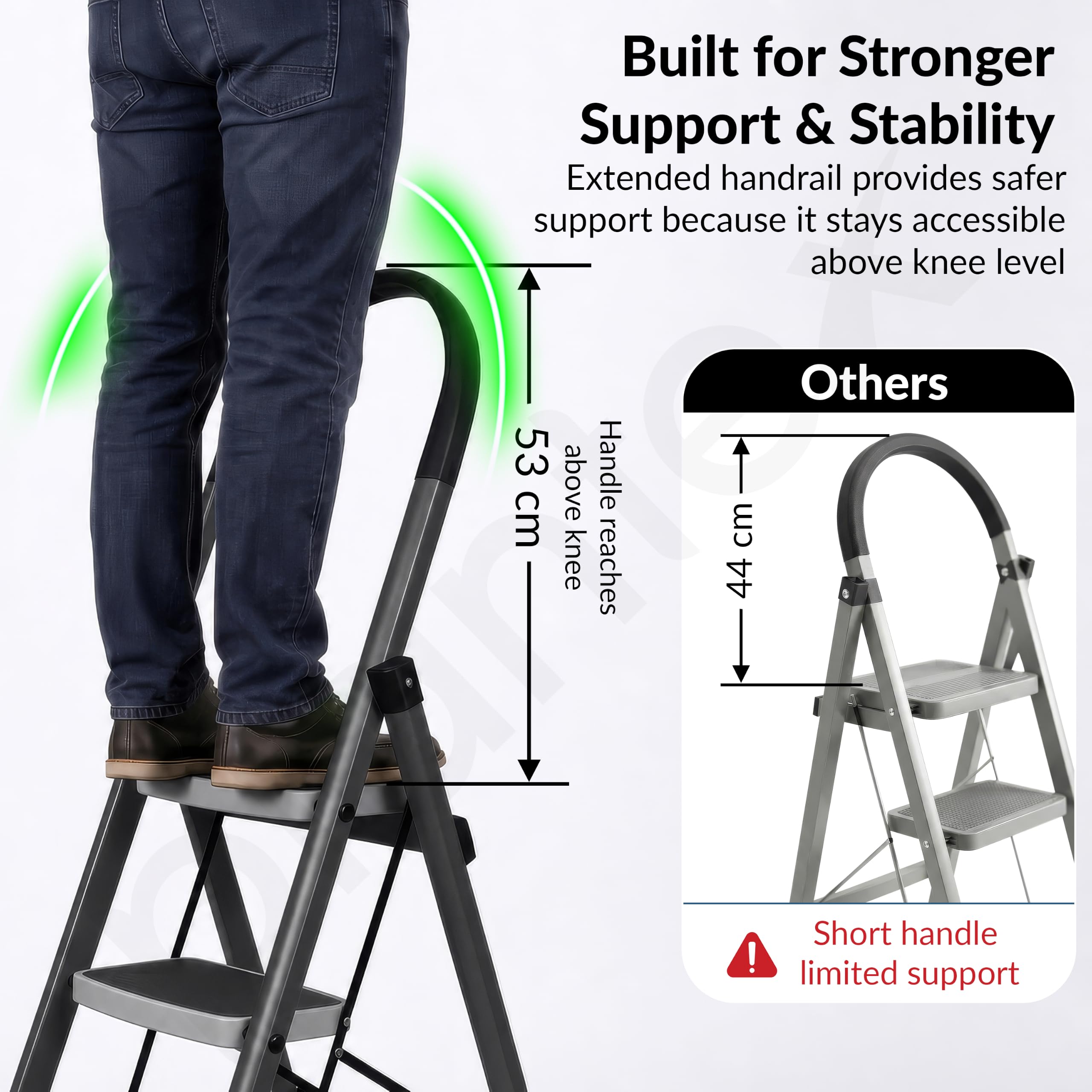 Plantex Steel 7 Step Ladder - Durable & Safe -6