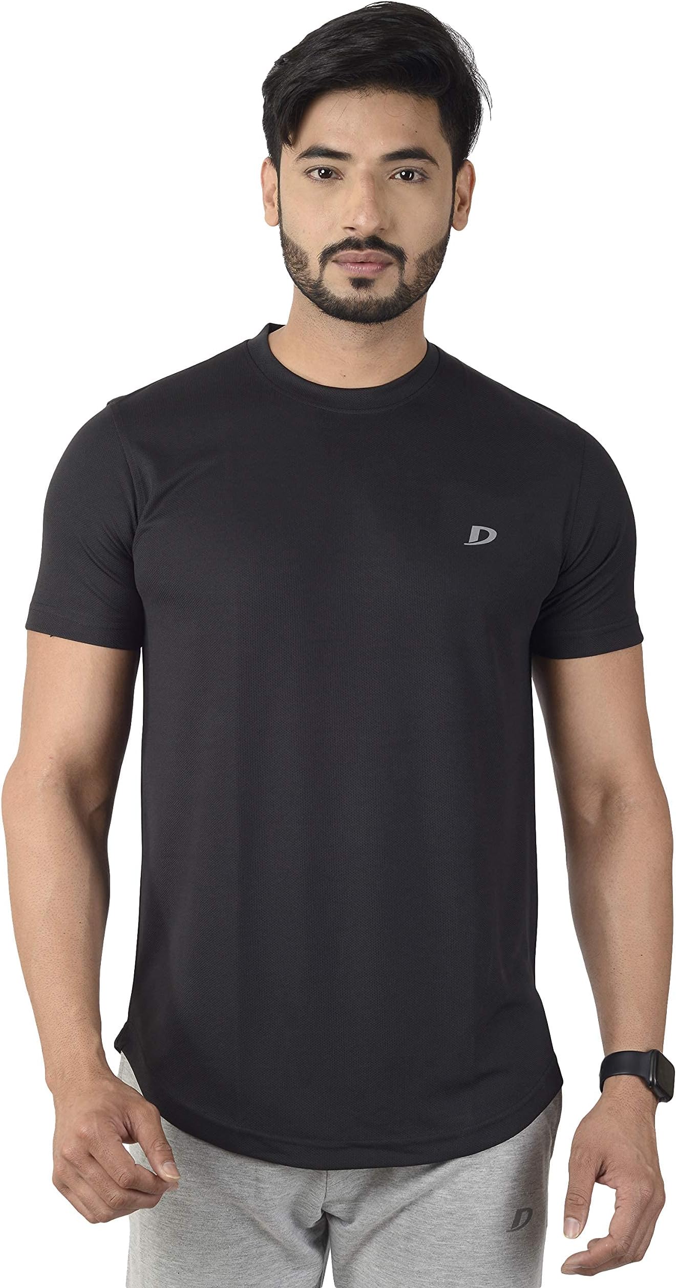 DECISIVEFitness Casual Stylish Round Neck Half Sleeve Gym,Sports Tshirt for Men & Boys