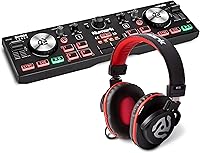 Vista 8 de Paquete de controlador DJ y DMX - Controlador DJ con 2 cubiertas, interfaz DMX y Serato DJ Lite – Numark DJ2GO2 Touch y interfaz DMX SoundSwitch