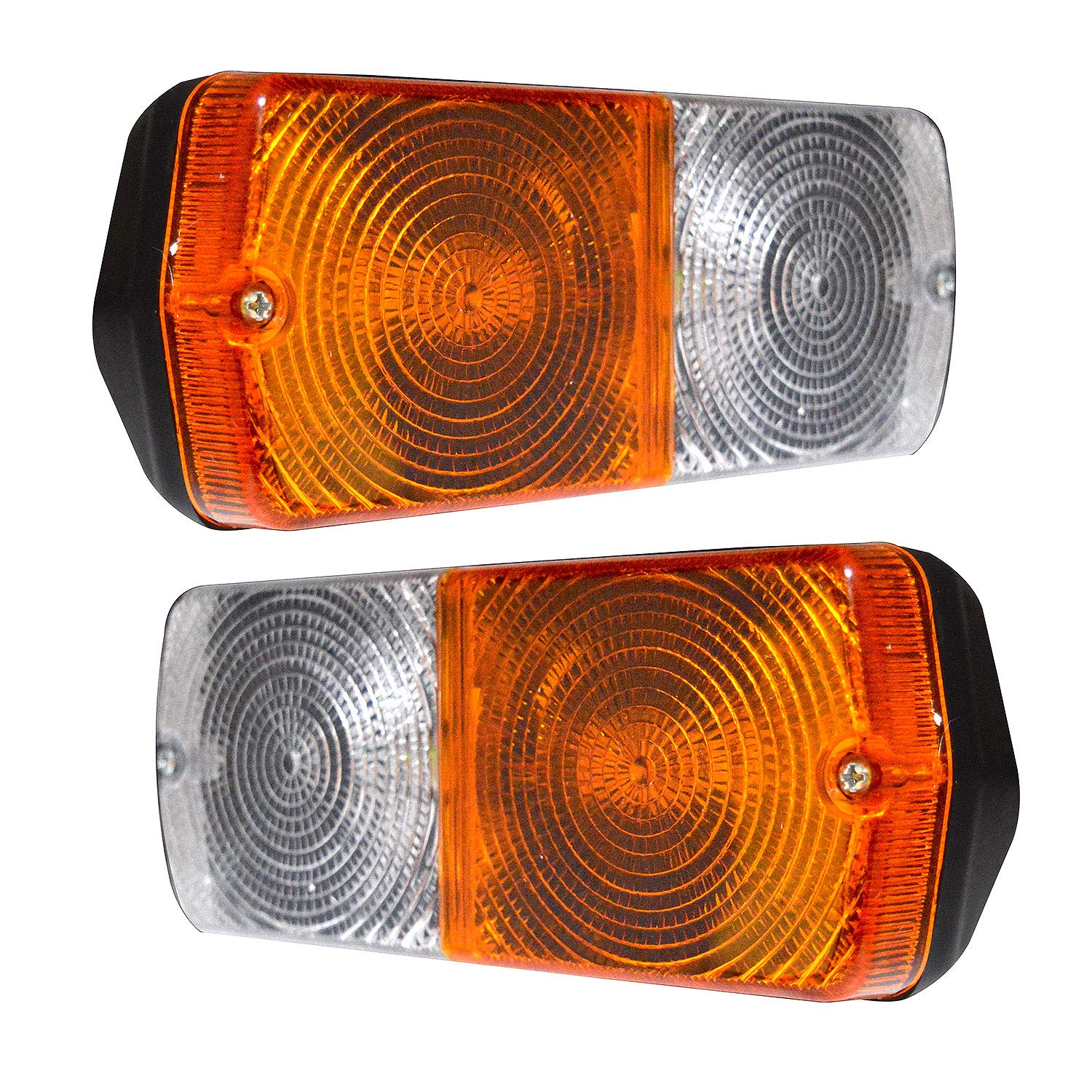 12v Super Bright LED Combinazione Anteriore e Posteriore Luci Indicatore Laterale Luci di Posizione Gruppo lampeggiatore Sostituzione per trattori Massey Ferguson Universal (Verde) (12 Volt)