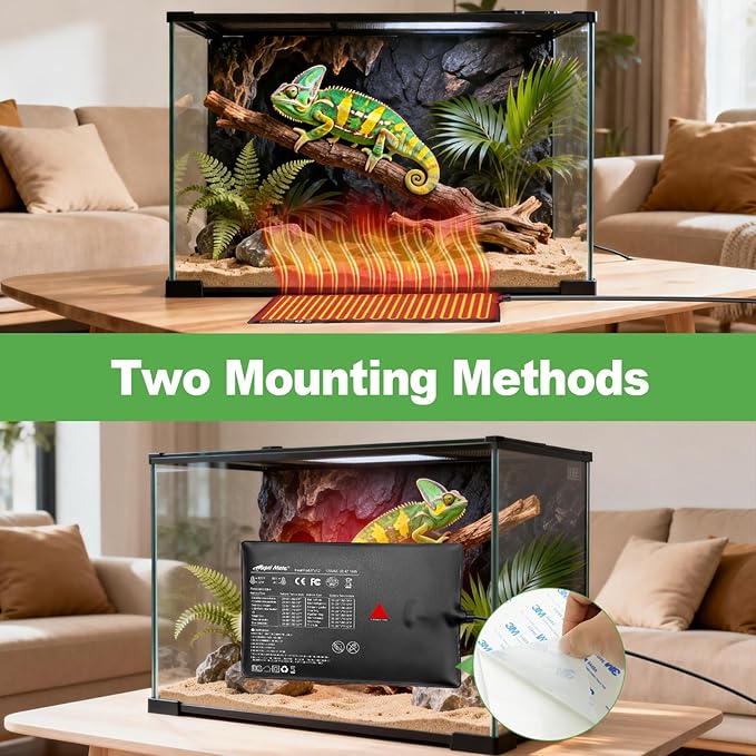 Almohadilla Térmica para Reptil 8x12 Pulgadas 16W con Termostato Integrado miniatura 6