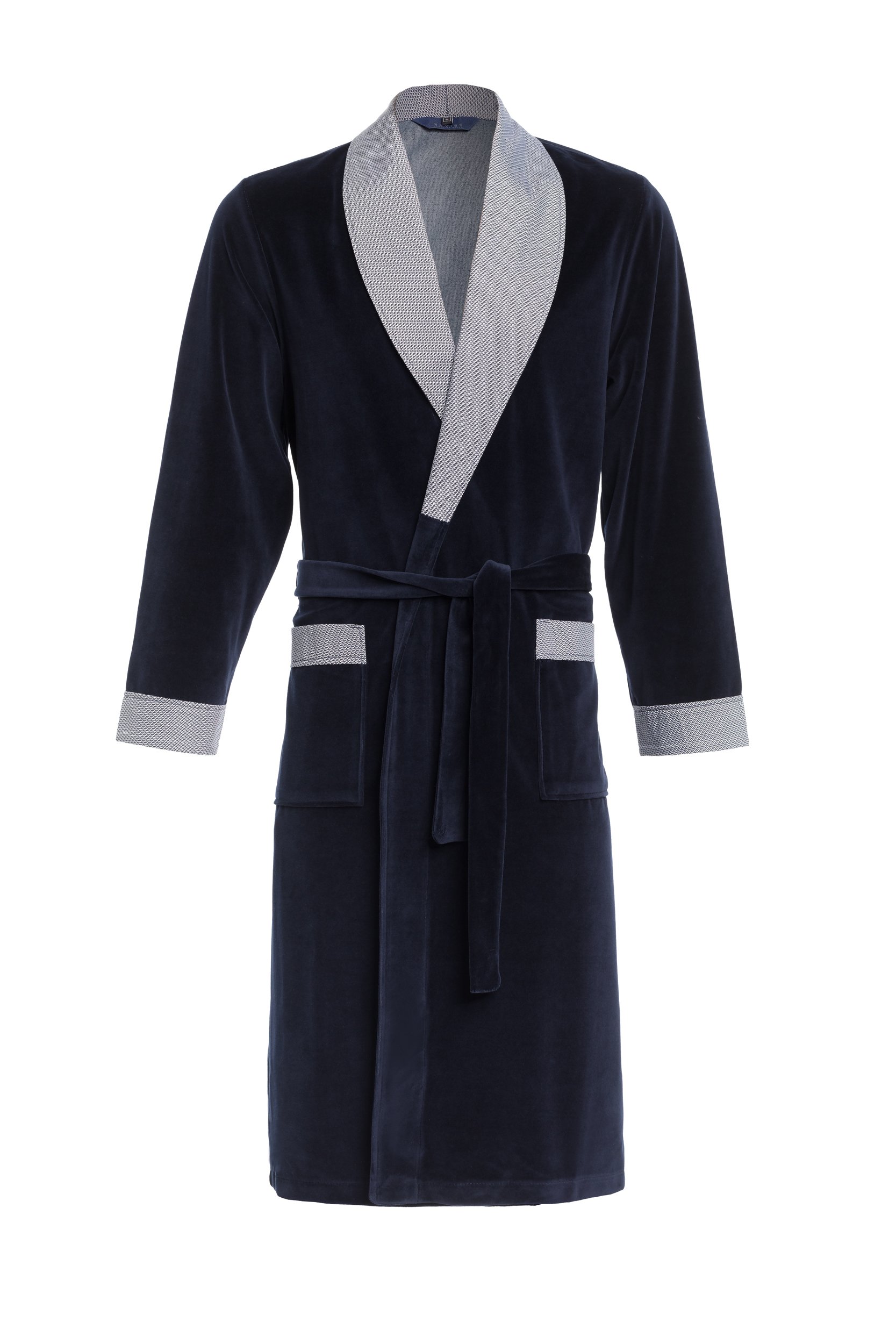 Revise RE-103 Classic Men’s Dressing Gown – Velvet – Darkblue C1 – M