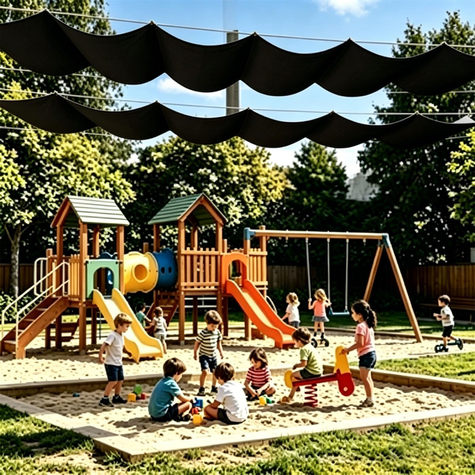 Żagiel Przeciwsłoneczny 220 x 720 cm Prostokątny Filtr Przeciwsłoneczny Z Poliestru Pes Żagiel Do Ogrodu Z Darmową Liną Na Taras Ogrodowy, Czarny