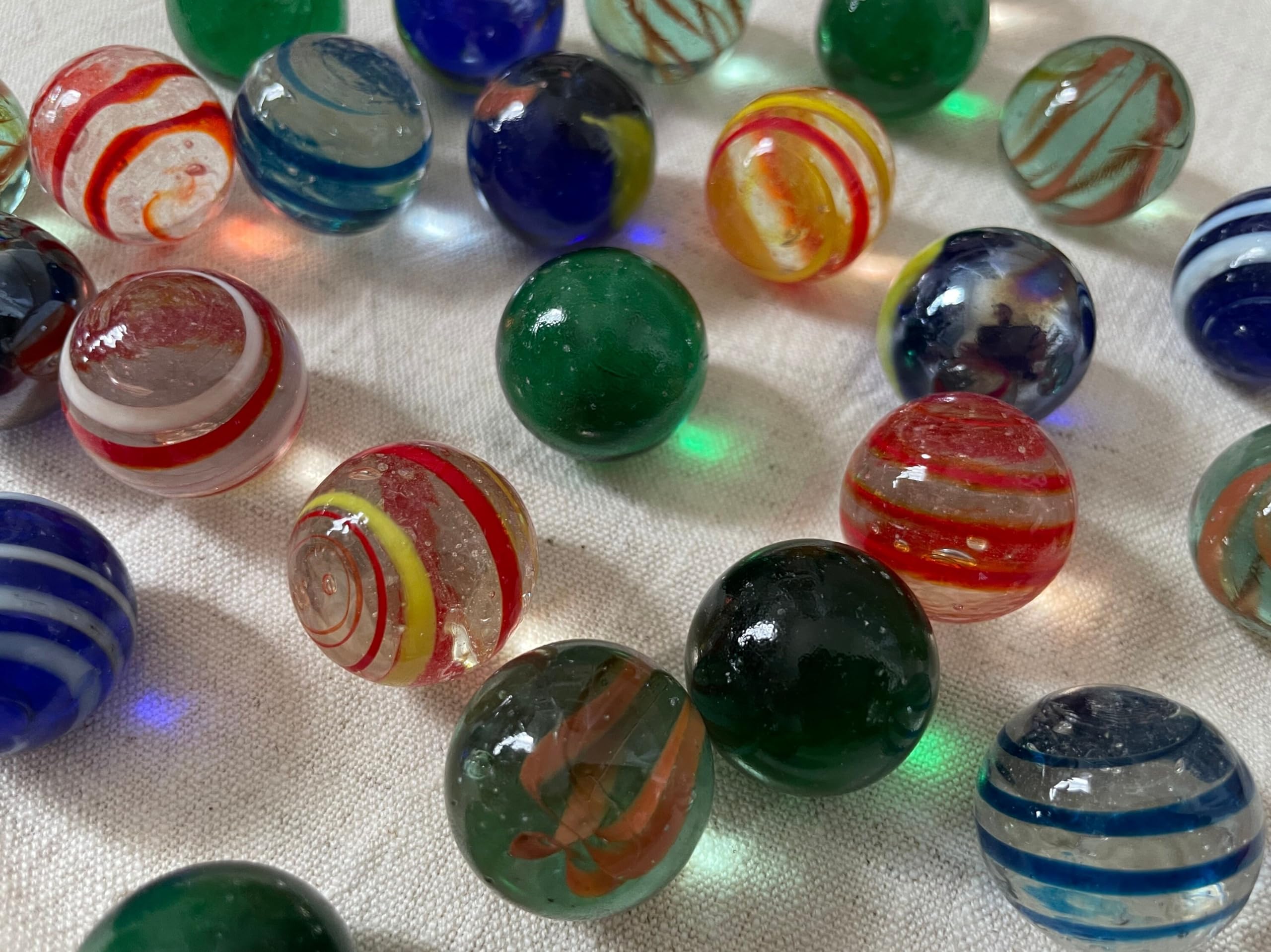 60 Billes En Verre Colorées – 50 X 16 Mm + 10 X 25 Mm, Mélange De Motifs Pour Jeux, Décoration, DIY - 11