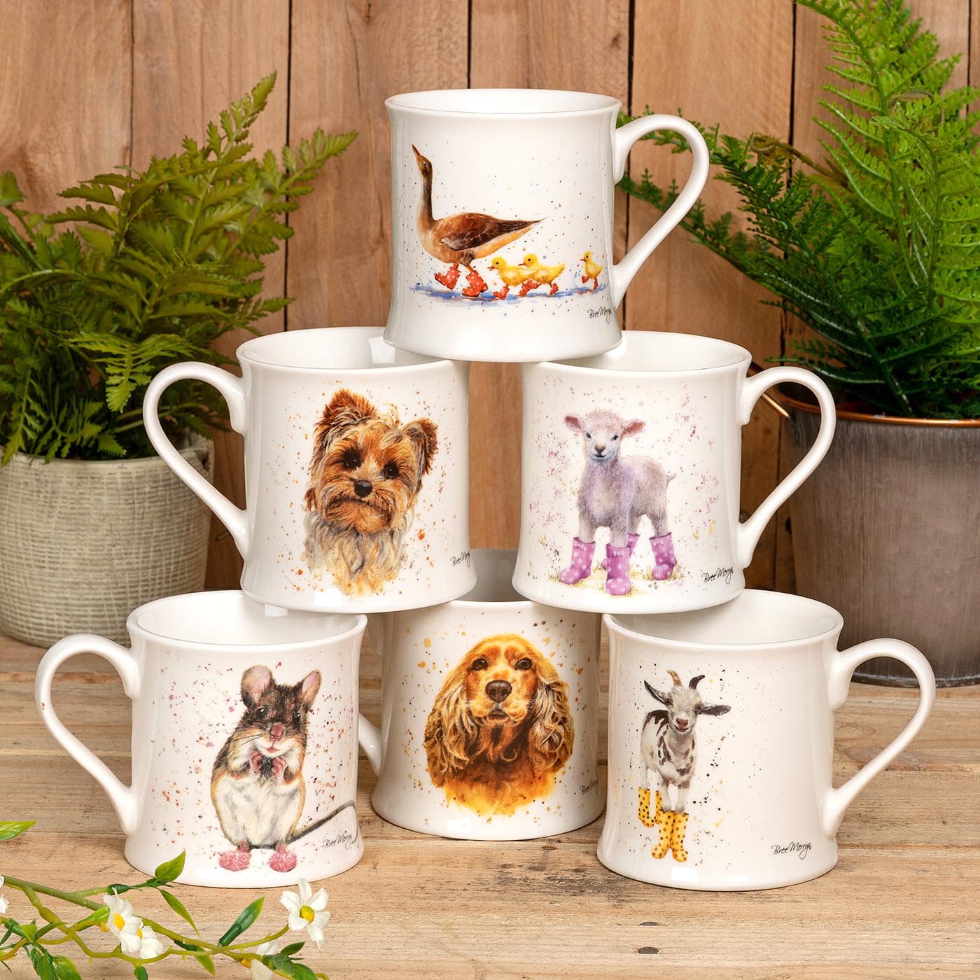 Tasse aus Porzellan mit Tiermotiv ca. 0,3L | Mug | Kaffeetasse | Teetasse | Henkelbecher