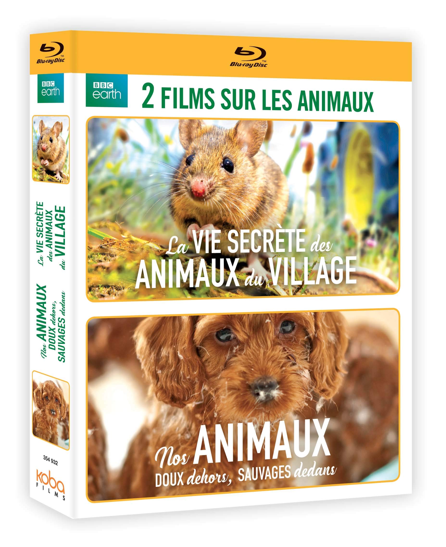 Coffret 2 films sur les animaux : LA VIE SECRÈTE DES ANIMAUX DU VILLAGE ; NOS ANIMAUX, DOUX DEHORS SAUVAGE DEDANS [Blu-ray]