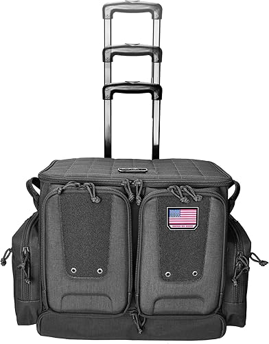 G.P.S. Tactical Bolsa de campo rodante, con capacidad para 10 pistolas y equipo de tiro relacionado