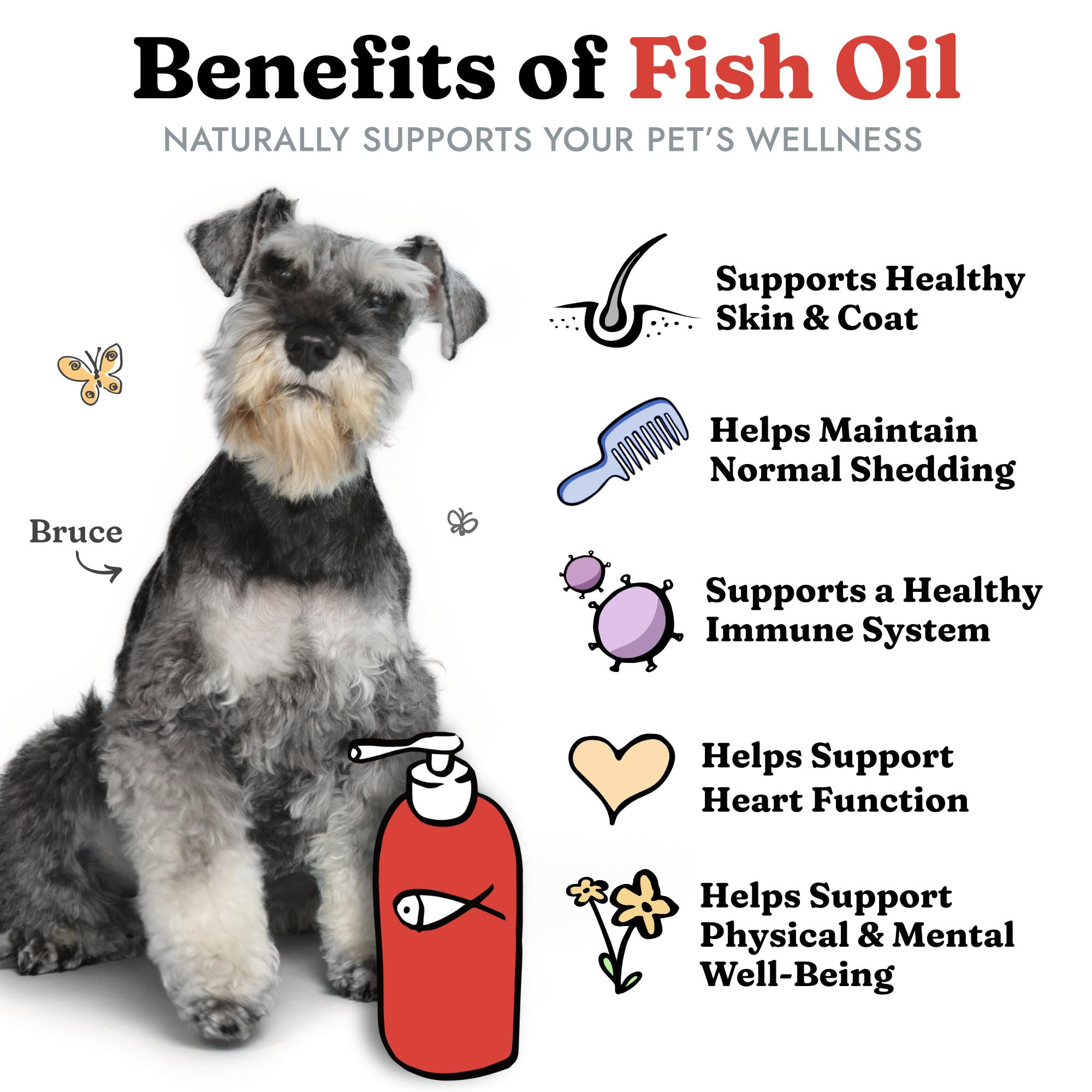 Fish Oil for Dogs, Healthy Skin & Coat Salmon Pollock Liquid Omega 3, 64 oz — Amazon image 2