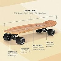 Vista 2 de Magneto - Patineta Completa 70 x 19 cm Madera de Arce Canadiense Ruedas de Uretano de 60 MM Tabla de Doble Patada Cóncava Patineta Cruiser