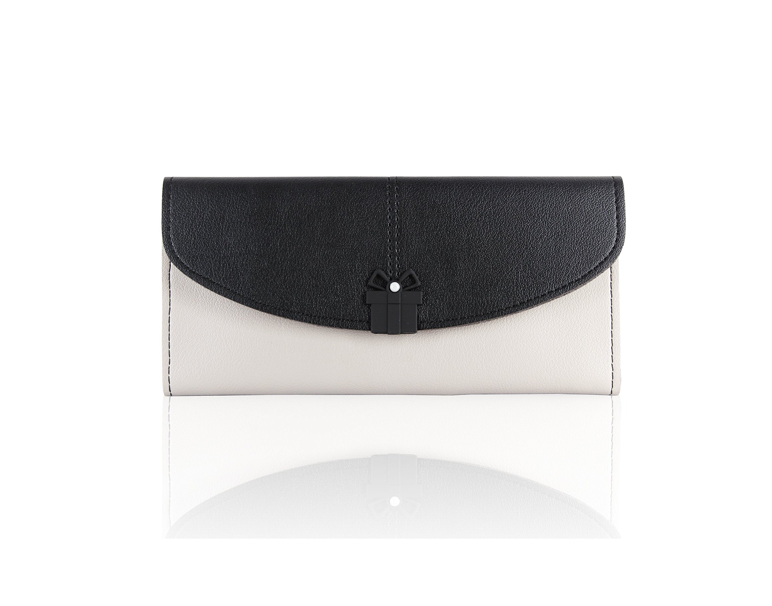 Alan Max Stylish Gift Wallets/Clutches (Available in Wine, Blue, Black & Black Grey) (Black Grey)