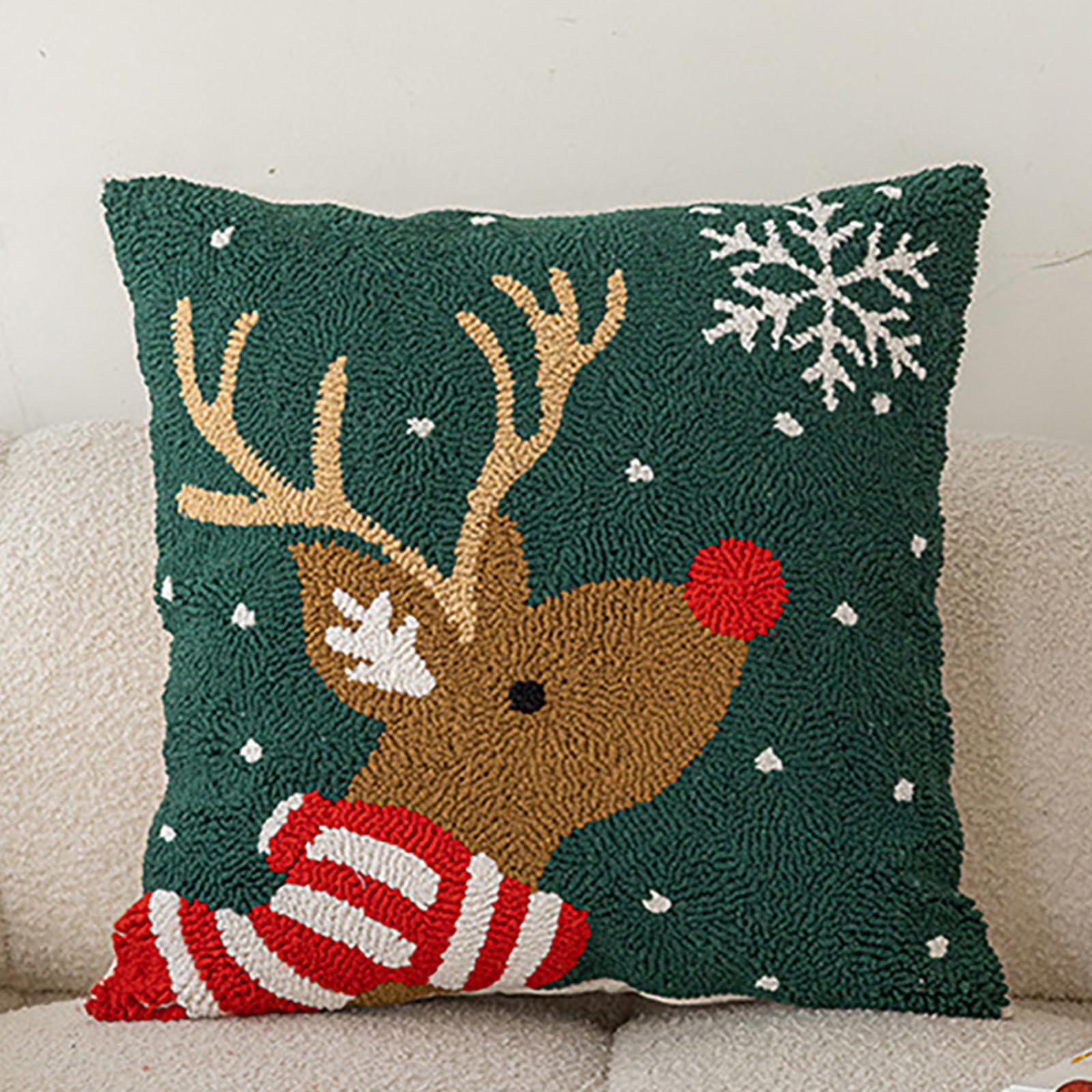 Plushie Pillow Case di Natale a tema divano letto decorazione cuscino copertura modello opzionale 1pc