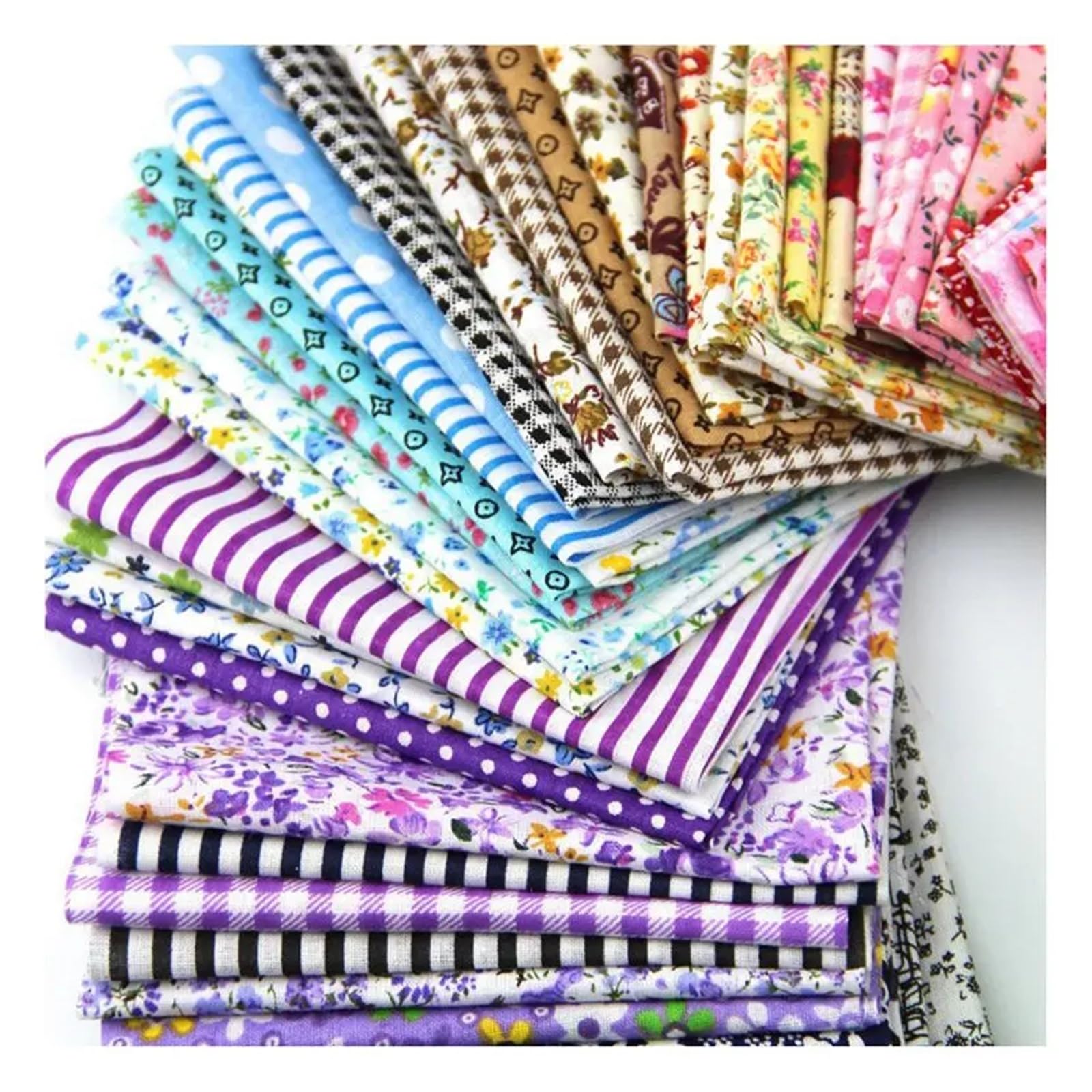 Tela De Patchwork Paquete de cuadrados mixtos batiks material algodón for manualidades patchwork tela, 10 x cm, paquete 50