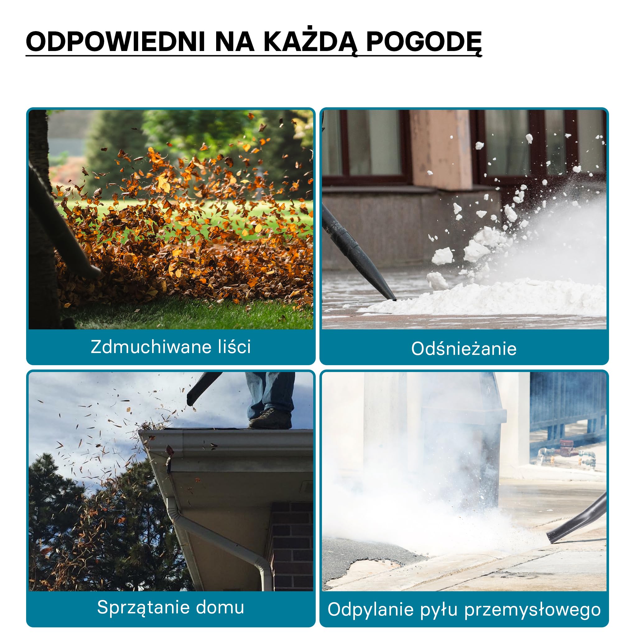 Wiltec Dmuchawa do liści silnik 1,7 KM, przepływ powietrza do 165 km/h, odkurzacz ogrodowy ze zbiornikiem na benzynę o pojemności 1,2 l
