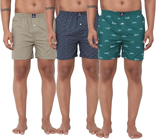 Urban Scottish Ultra-Comfortable Men’s Boxer Pants – 100% Cotton Material with A Stylish Print – Soft and Stretchy Elastic Waist Band – Dynamic Movement and Hardwearing…