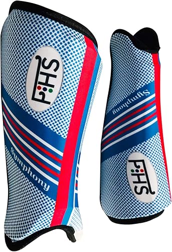 Miniatura 2 de Espinilleras de hockey sobre césped Force Symphony Colors Blanco Azul Verde azulado Tallas Pequeñas Medianas Grandes