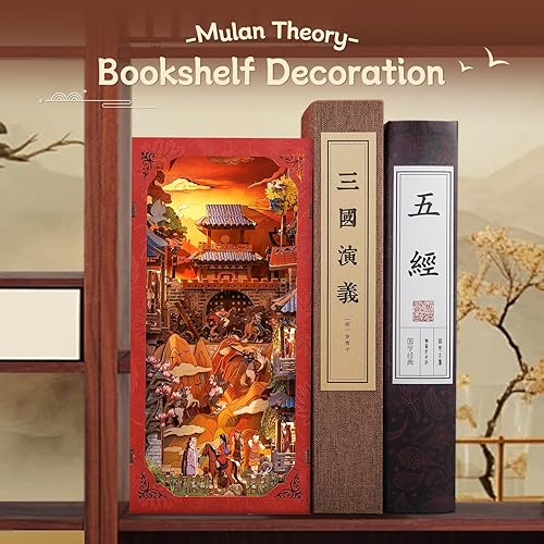 Miniatura 50 de CUTEBEE Kit de rincón de libros – Kit de casa en miniatura para adultos y adolescentes, casa de muñecas, casa de muñecas, modelo de decoración