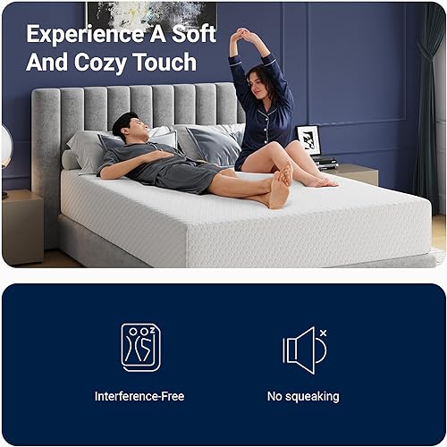 Miniatura 7 de Avenco Colchón King de espuma tamaño King de 14 pulgadas, colchón de firmeza media en una caja para aliviar la presión de la espalda, colchones de