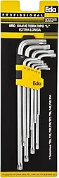 EDA Chaves Torx Tipo L 9 Peças Extra Longas Eda