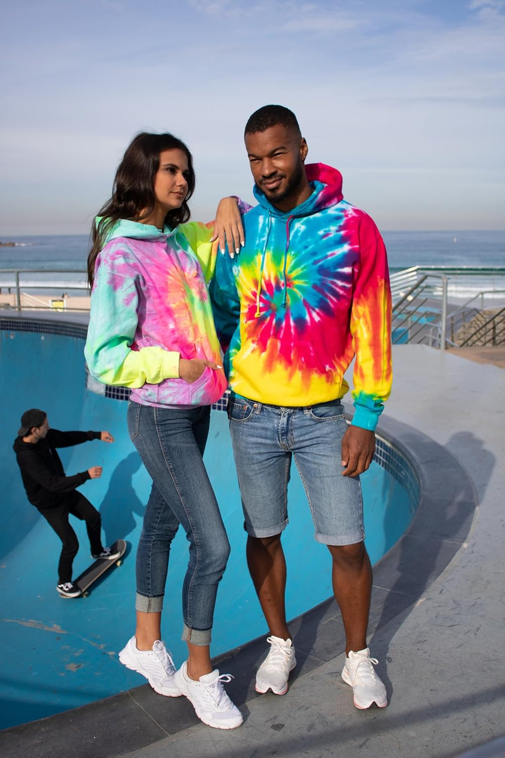 Colortone Tie Dye Pullover Hoodies for Women and Men - Classic Fit Sweatshirts - Image 8