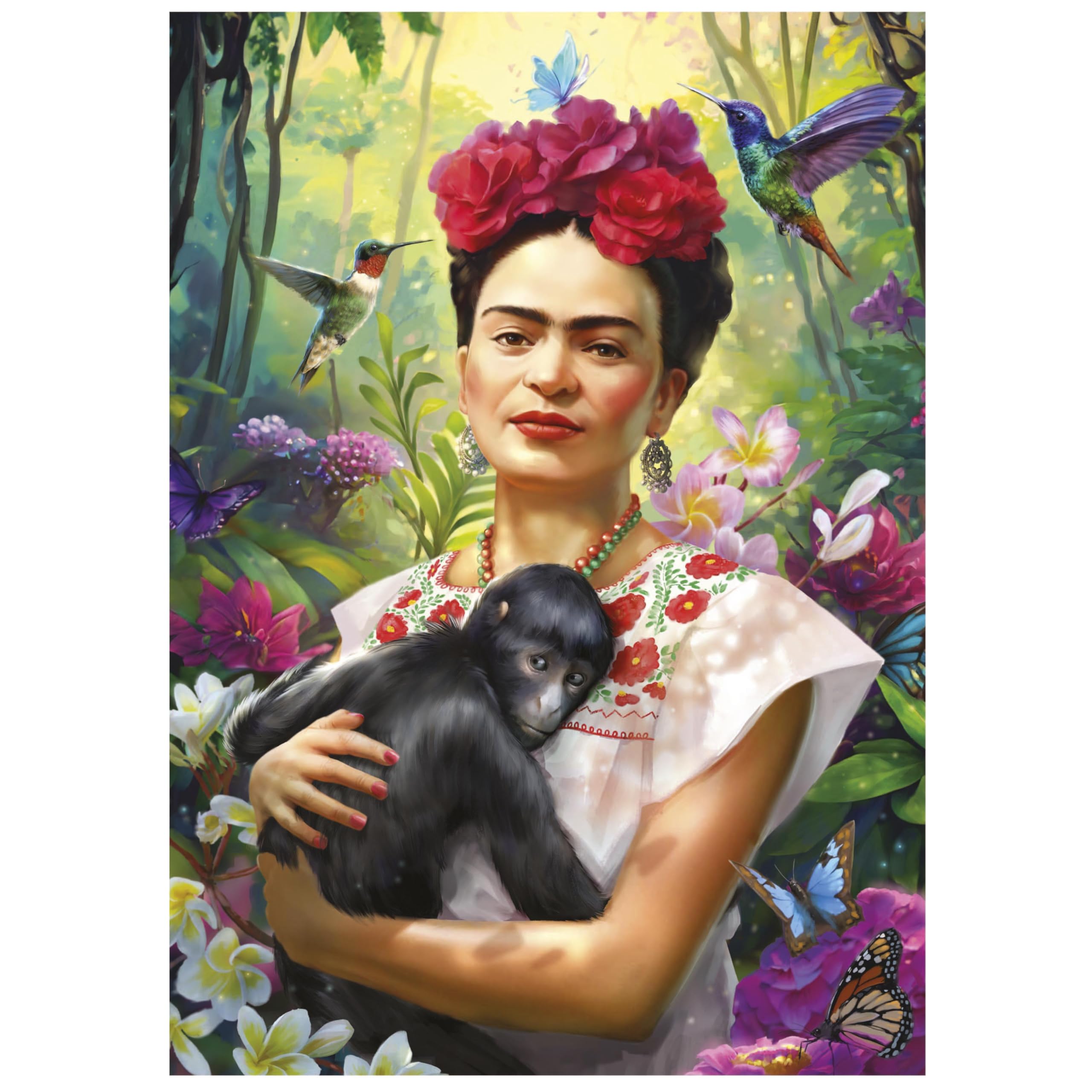Educa - Puzzle 1000 Pezzi Re Dei Fiori - Fantasy Floreale, 68x48 Cm, Include Colla Fix, Per Adulti 14+ - 6