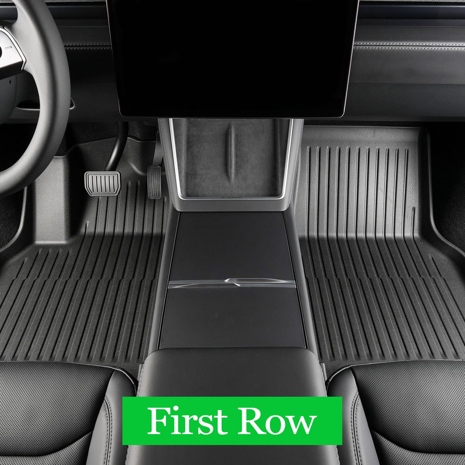 SHARGGE Model Y Juniper Car Floor Mats 2025 New Tesla Y All Weather TPE Full Set Cargo Liners — view 5