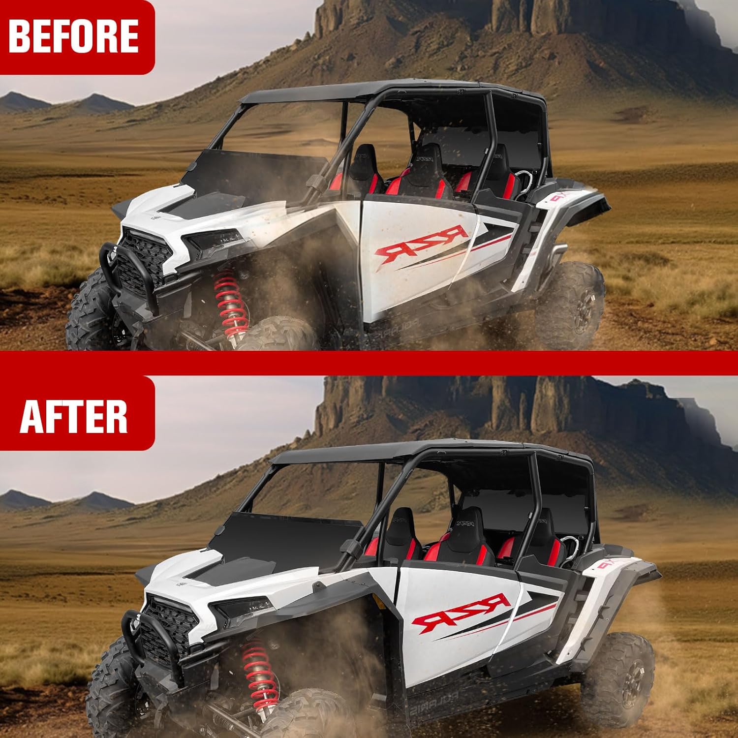 Fender Flares for Polaris RZR XP 1000 2025, Front & Rear Full Coverage Fender Flares Wider Mud Flaps Mud Guards for Polaris RZR XP 1000/XP 4 1000 2024+ Accessories (Replace #2889133)