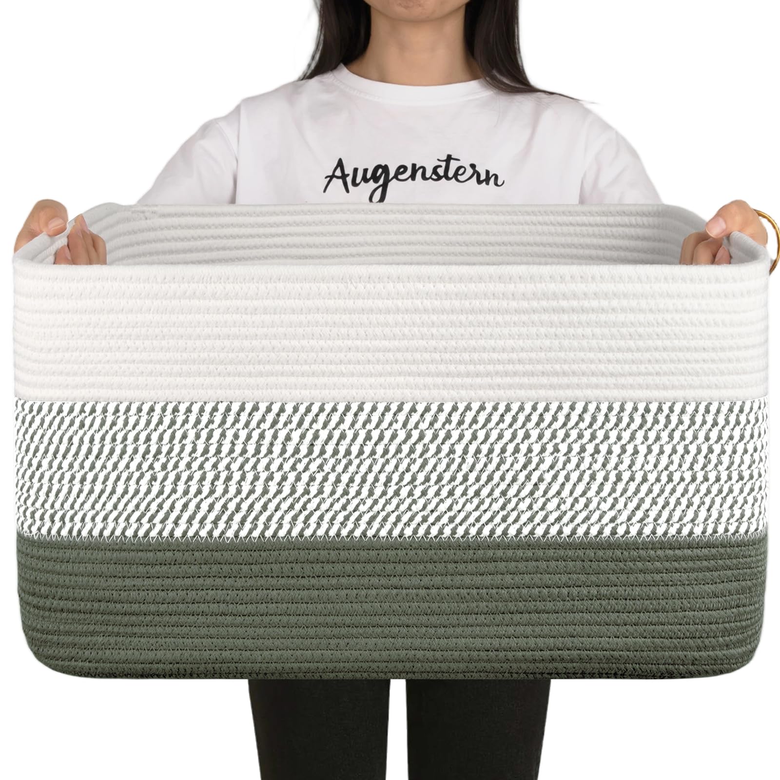 Large Cotton Blanket Basket - Dog Toy Storage -17 Large Cotton Blanket Basket - Dog Toy Storage -17