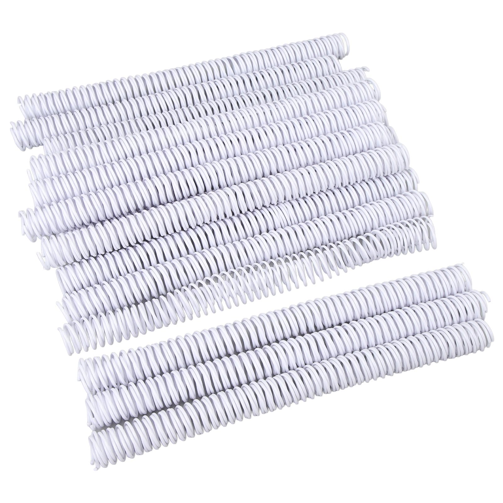 50 pezzi di spirale per rilegatura, diametro 19 mm, passo 4:1, dorso per rilegatura formato A4, capacità di 170 fogli, spirale in plastica per rilegatura di carta formato letter (1)