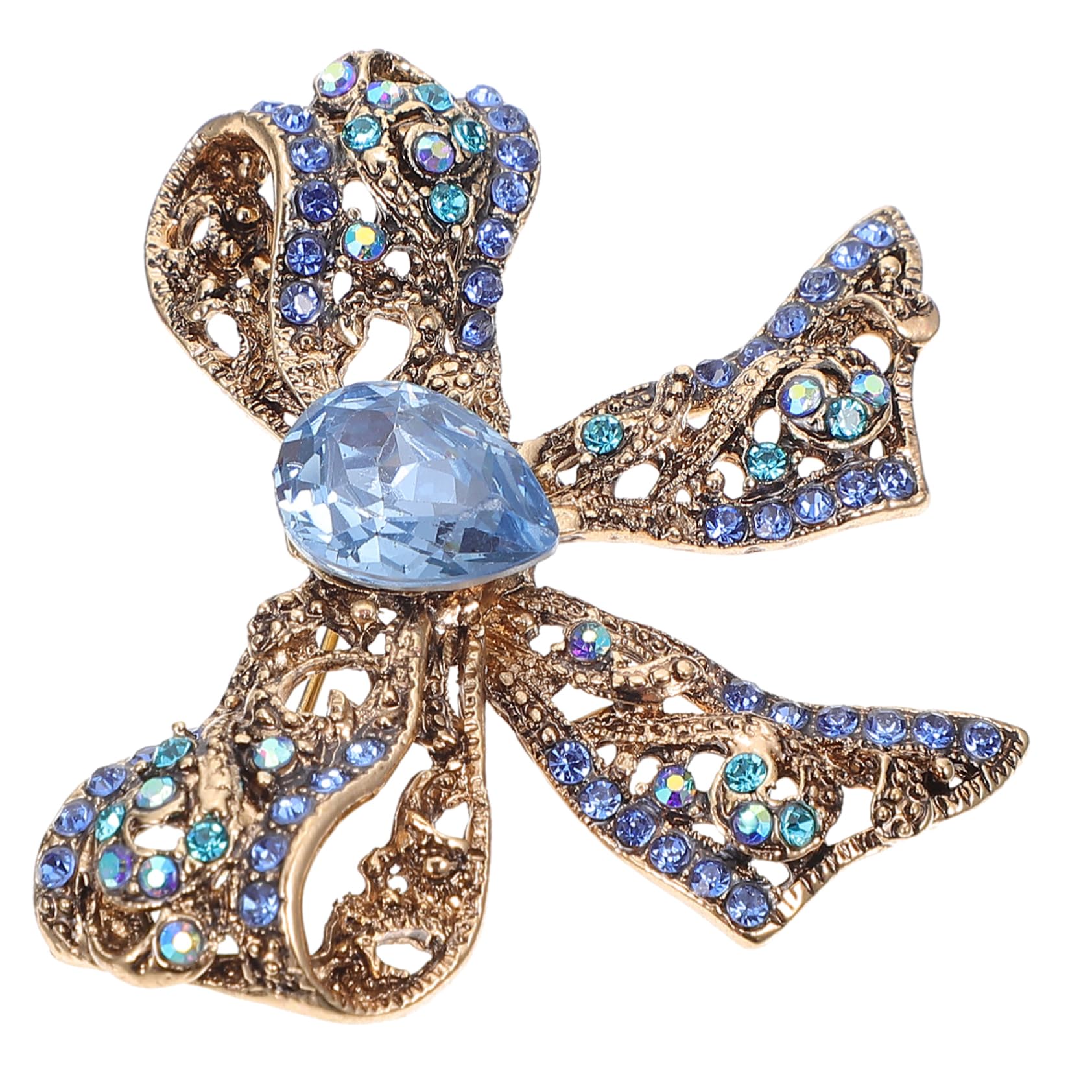Jewelry Corsage Exquisite Neuheit Emaille Bowknot kreative Revers -Mode -Rückenbrosch -Pins Boutonniere Clips Kleidung Pin Blue Legierung Jewelry