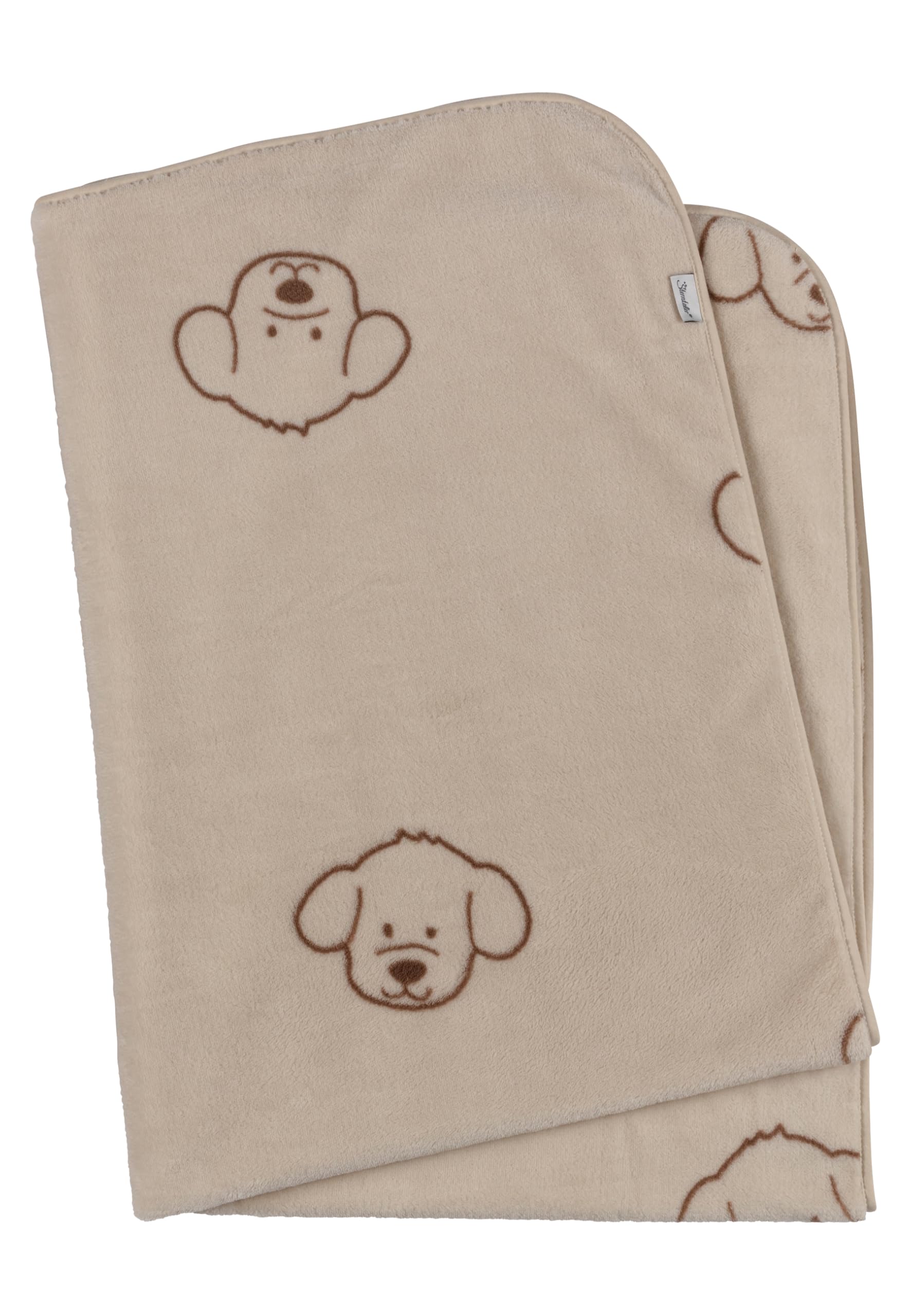 Couverture peluche bébé Sterntaler beige contre le froid en balade