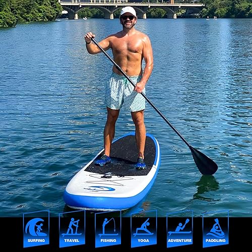 Miniatura 10 de FunWater Stand Up Paddle Board Ultra-Light Inflatable Paddleboard with SUP Accessories for Adults & Youth of All Skill Levels