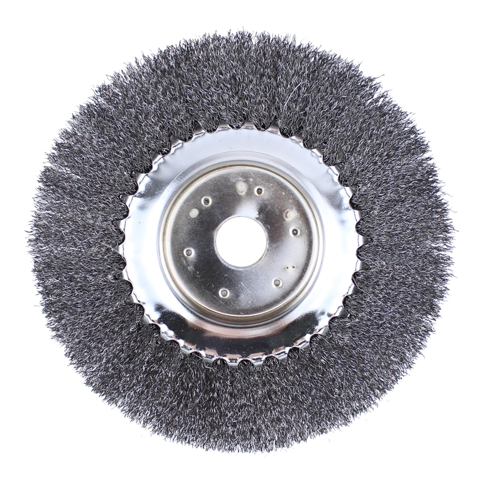 Unkrautbürste Wildkrautbürste Stahlbürste Kegelbürste 200 x 25,4 mm Bohrung Fugenbürste Stahldraht Bürsten weiche und gezopfte Drahtbürste für Rasentrimmer Motorsense Freischneider gegen Unkraut Moos